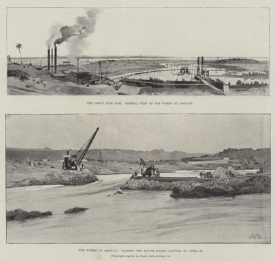 De grote Nijl-dam door Charles Auguste Loye